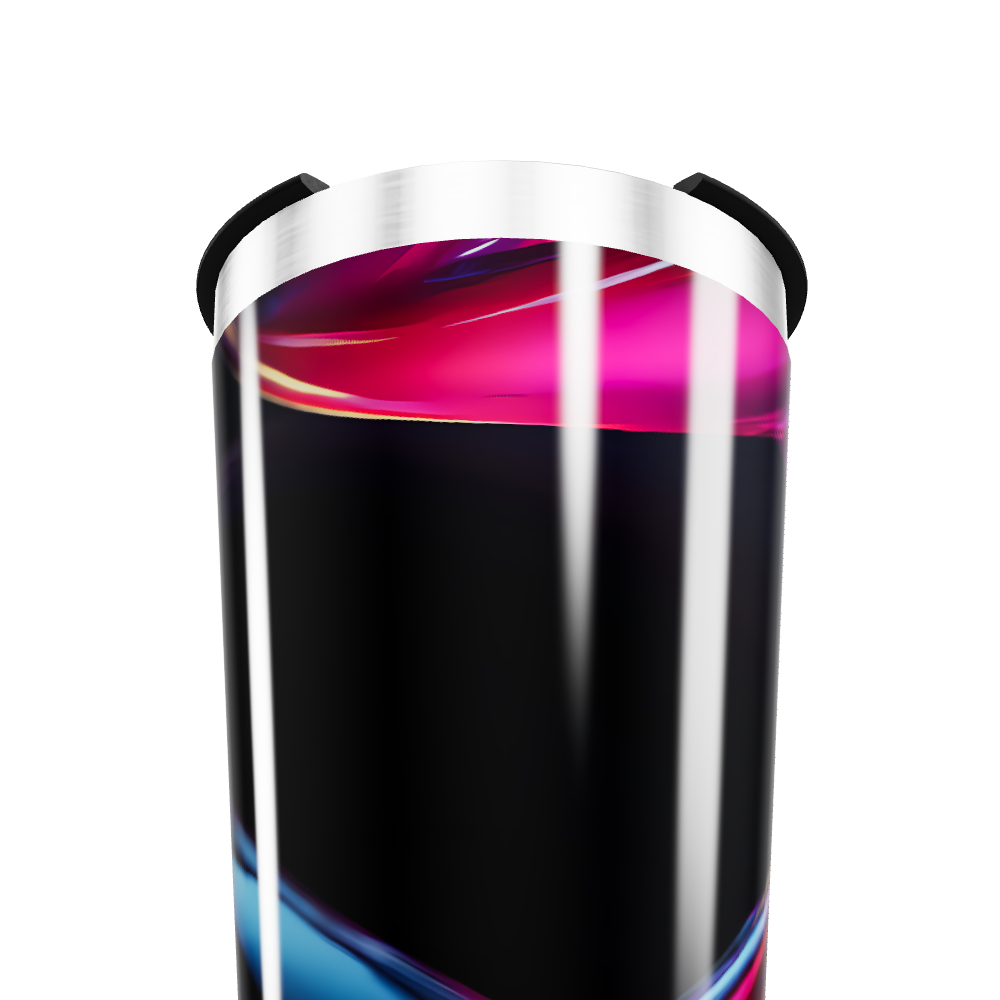 Copo Térmico - Design Preto e Colorido