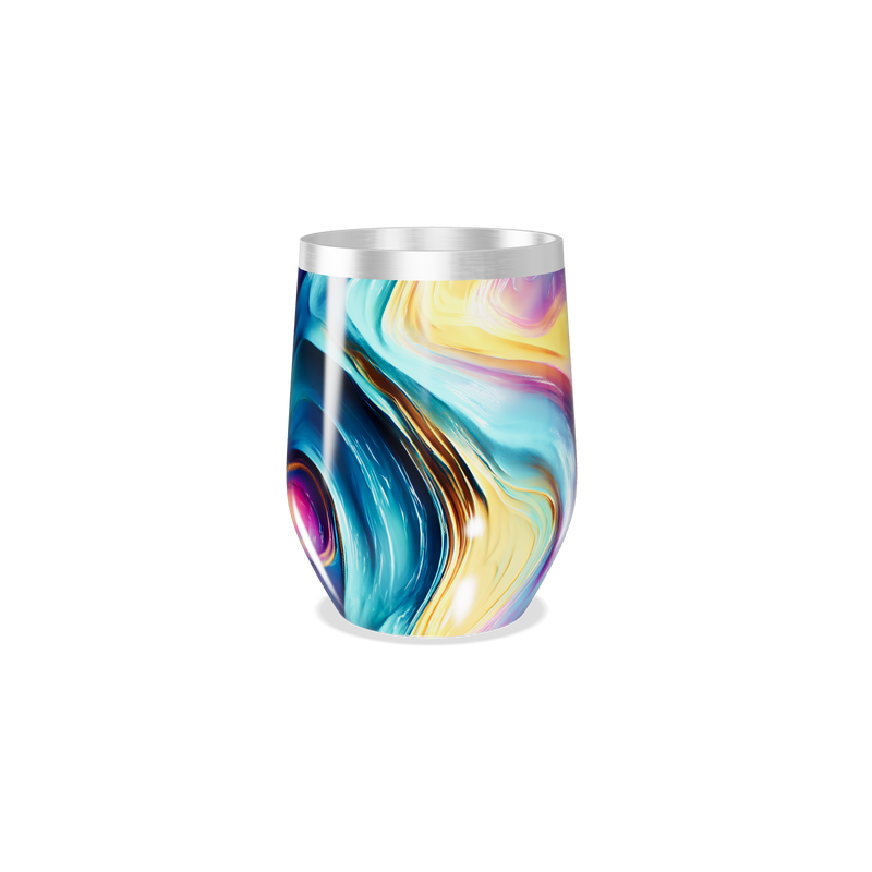 Copo Térmico Slim - Estampa Colorida Aço Inox