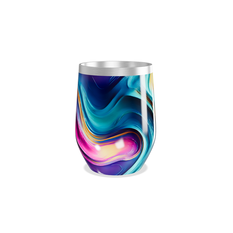 Copo Térmico Slim - Estampa Colorida Aço Inox