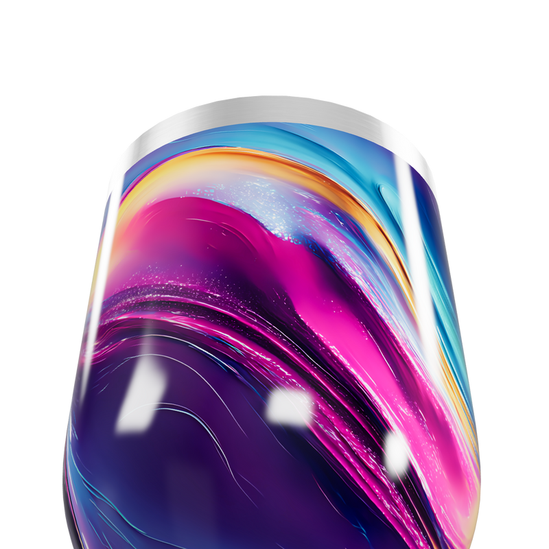 Copo Térmico Slim - Estampa Colorida Aço Inox