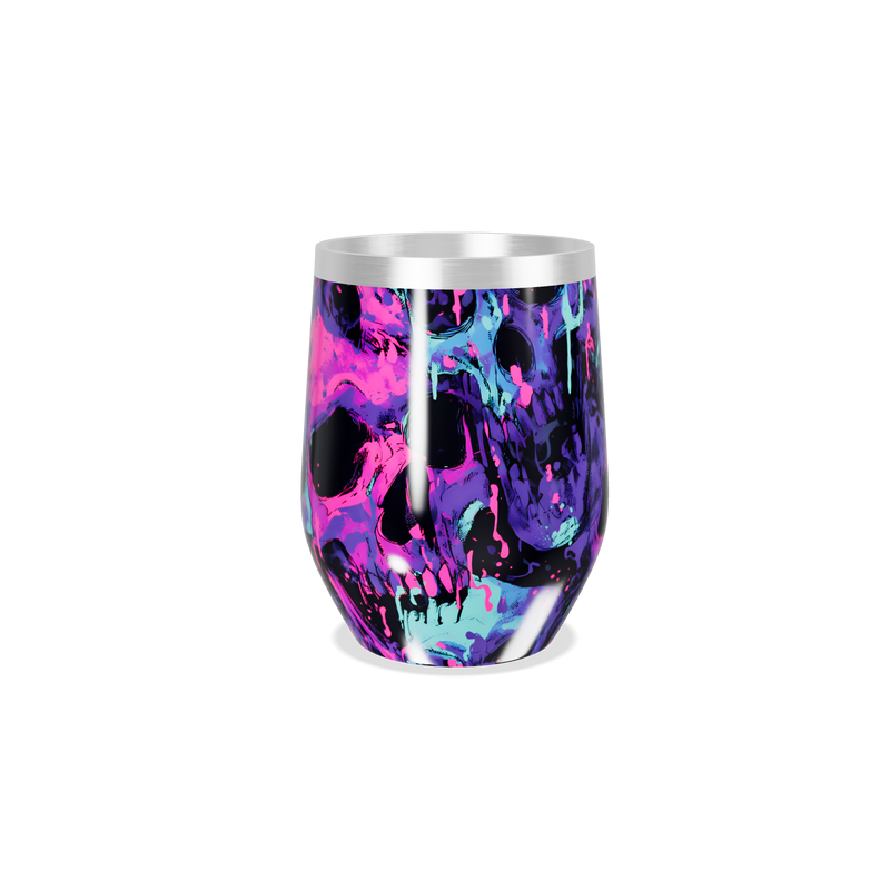 Copo Térmico Slim - Estampa Caveira Neon