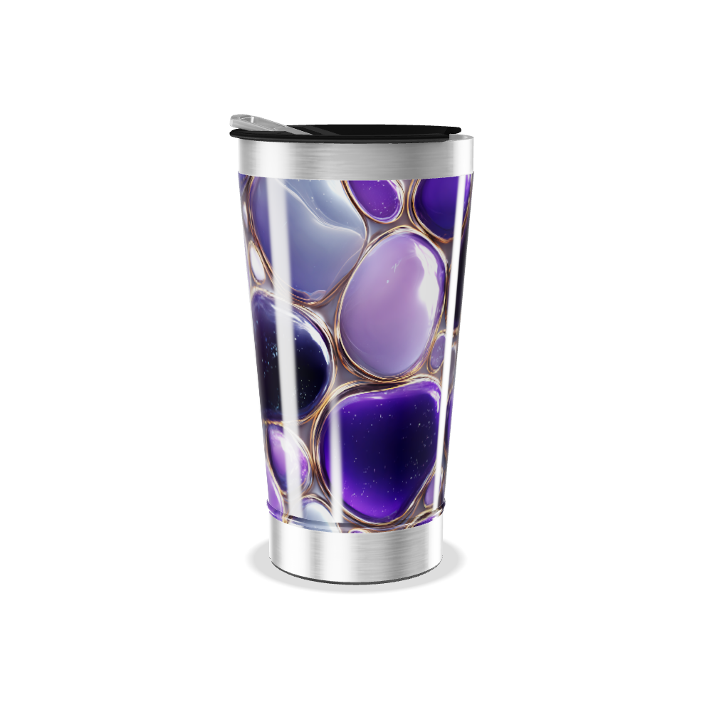 Copo Térmico - Roxo com Bolhas