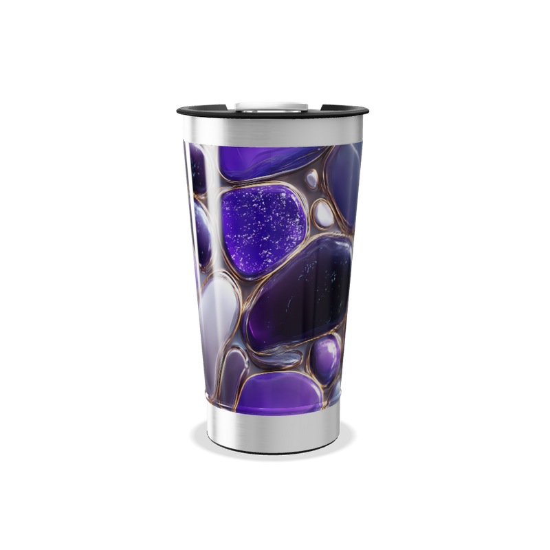 Copo Térmico - Roxo com Bolhas