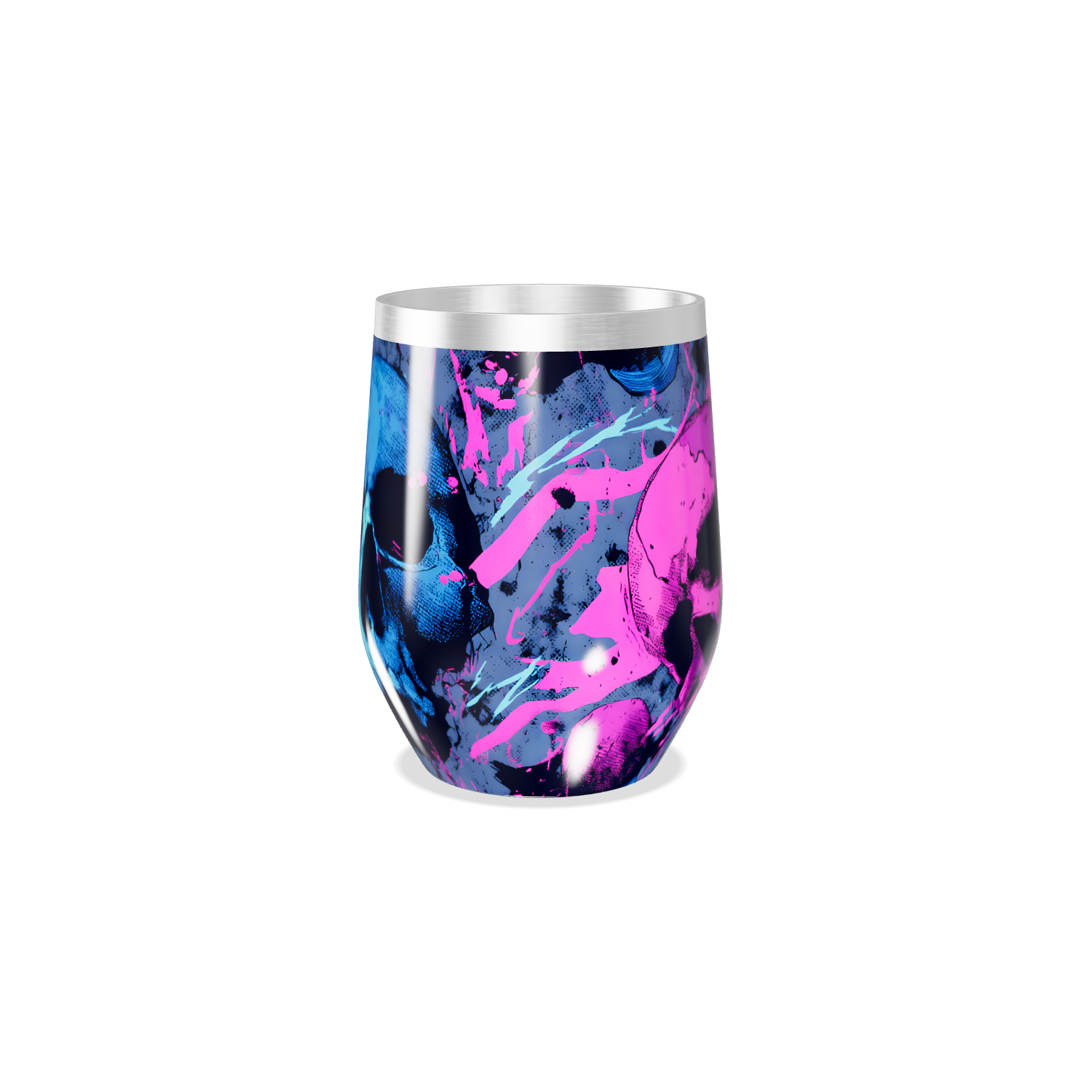 Copo Térmico Slim - Estampa Splash Colorido