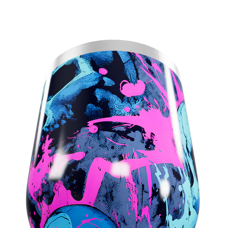 Copo Térmico Slim - Estampa Splash Colorido