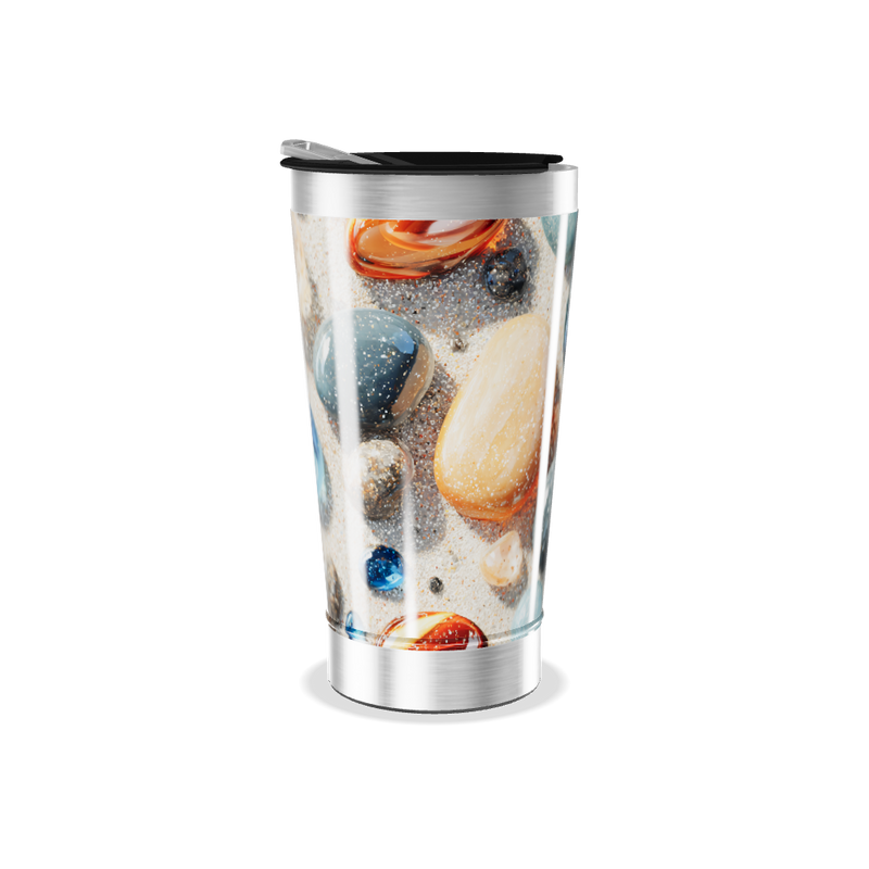 Copo Térmico - Estampa Pedras Coloridas