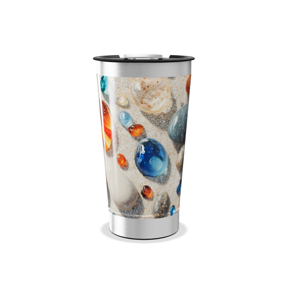 Copo Térmico - Estampa Pedras Coloridas