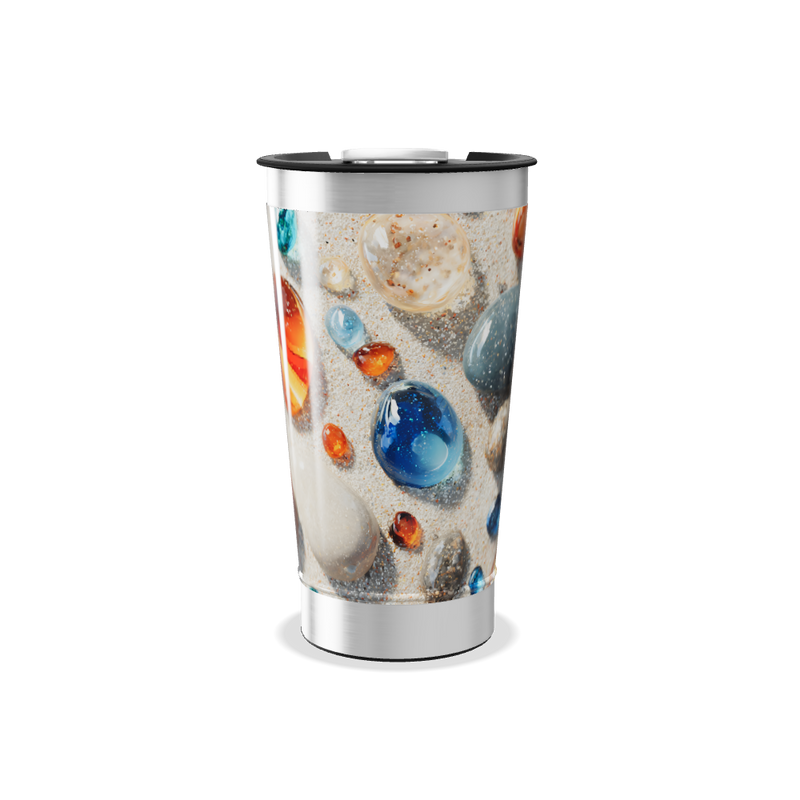 Copo Térmico - Estampa Pedras Coloridas