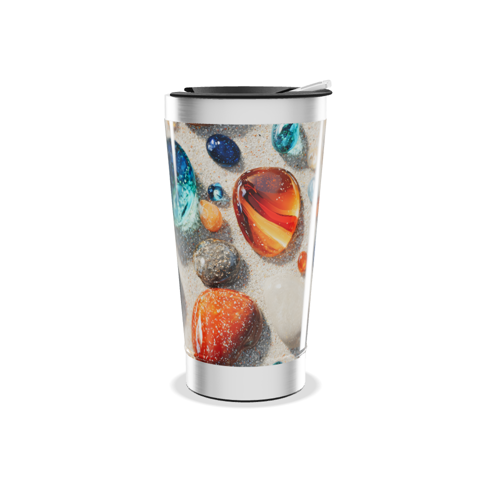 Copo Térmico - Estampa Pedras Coloridas