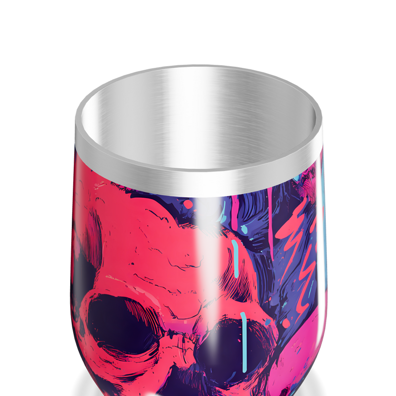 Copo Térmico Slim - Estampa Caveiras Coloridas