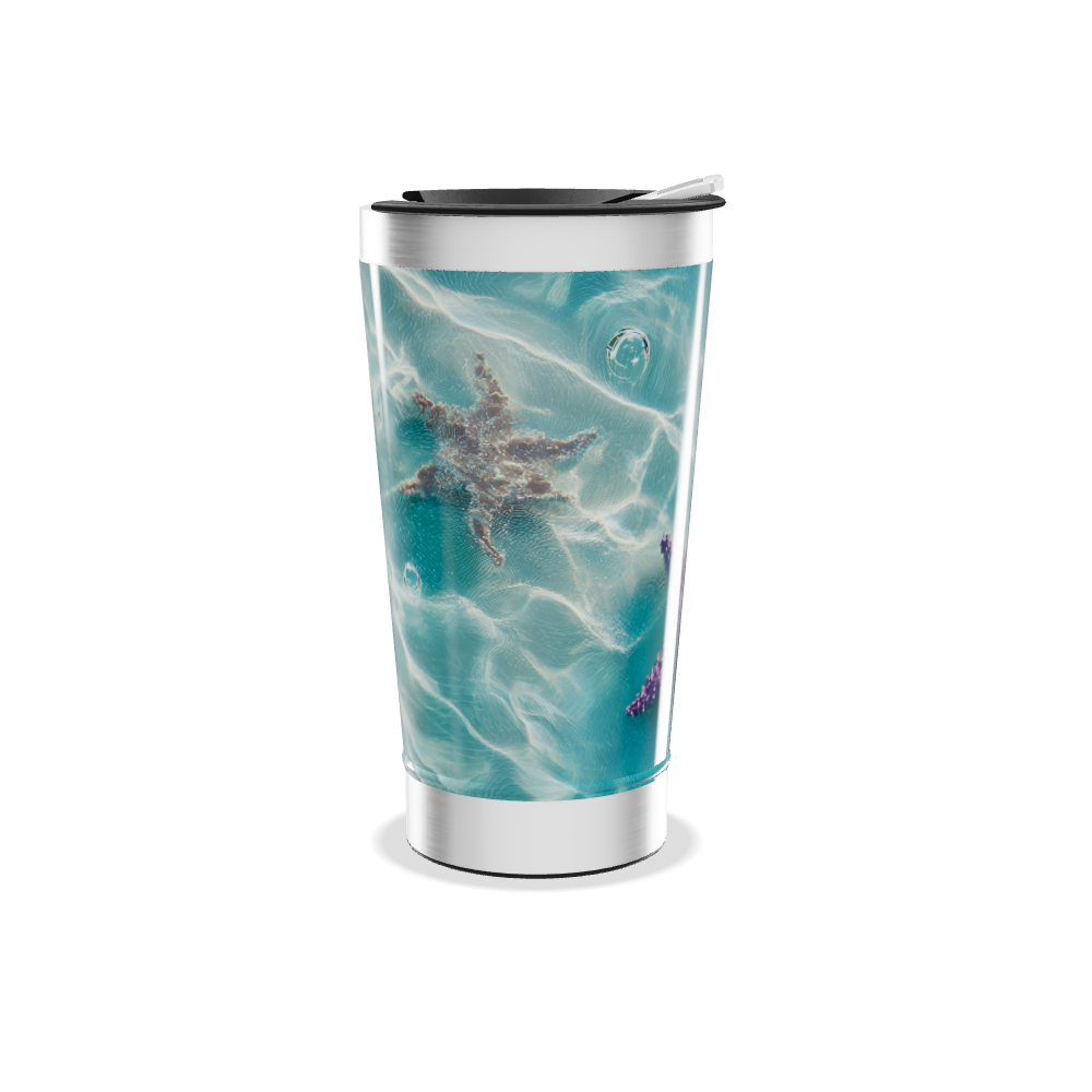 Copo Térmico - Estampa Marinha Azul