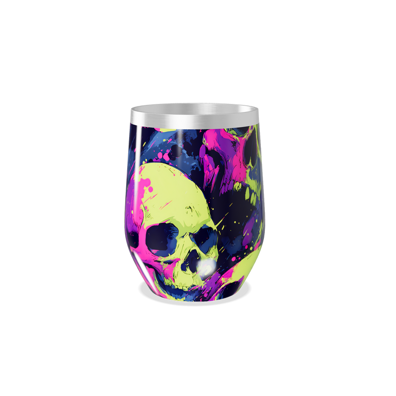 Copo Térmico Slim - Caveiras Coloridas