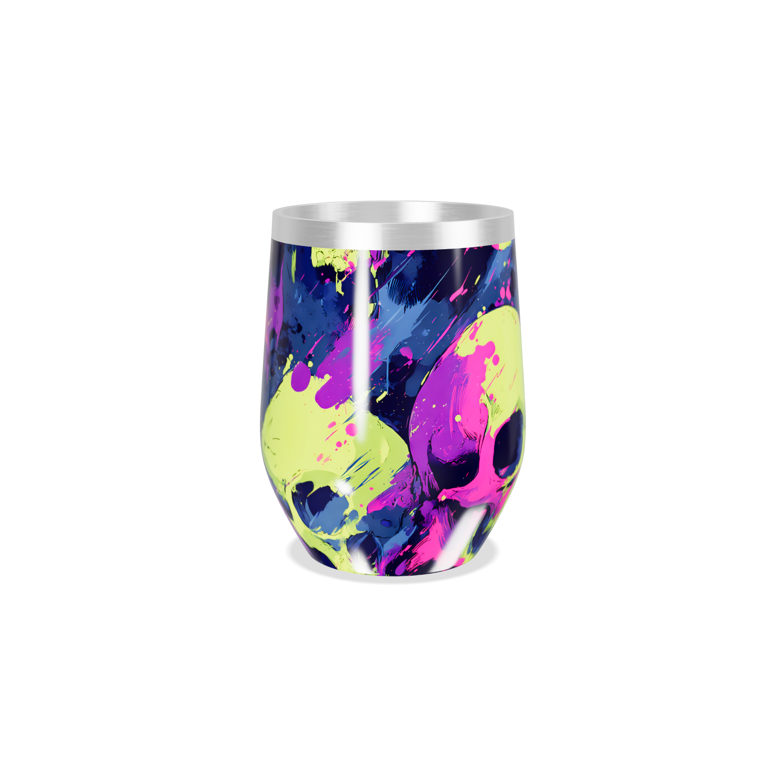 Copo Térmico Slim - Caveiras Coloridas