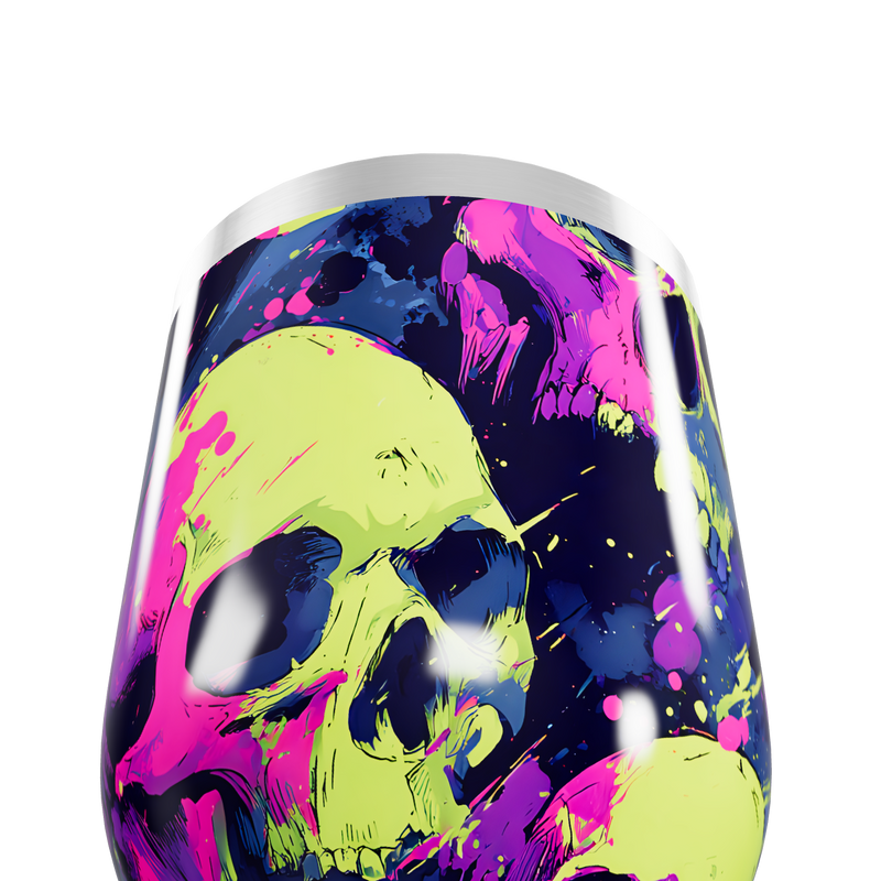 Copo Térmico Slim - Caveiras Coloridas