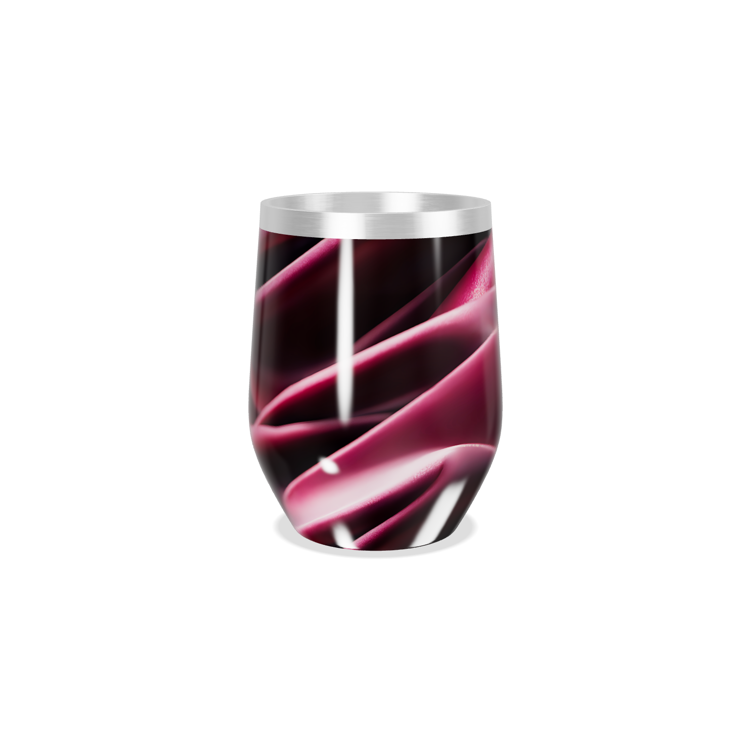 Copo Térmico Slim - Estampa Rosa Metálico