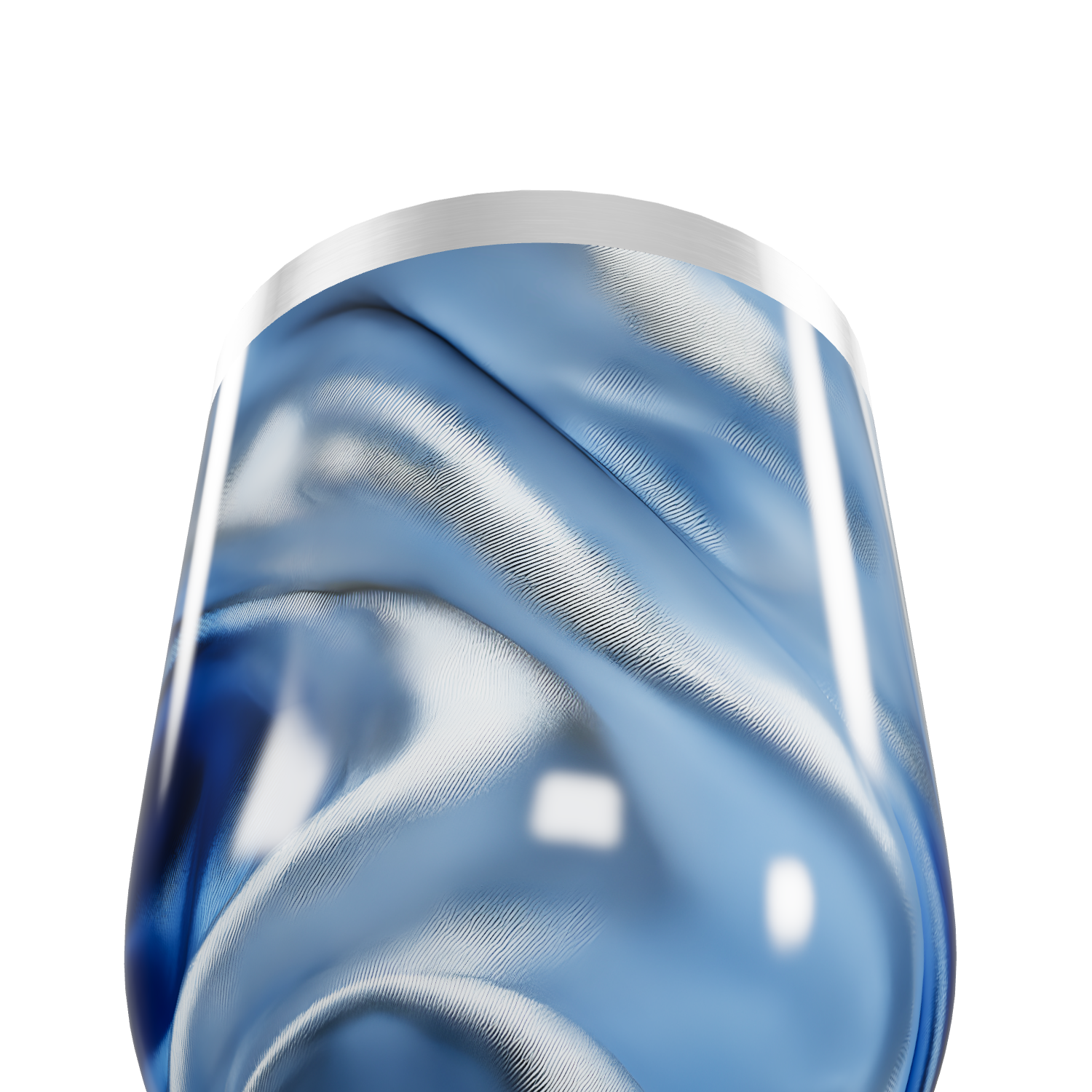 Copo Térmico Slim - Azul Marmorizado Inox