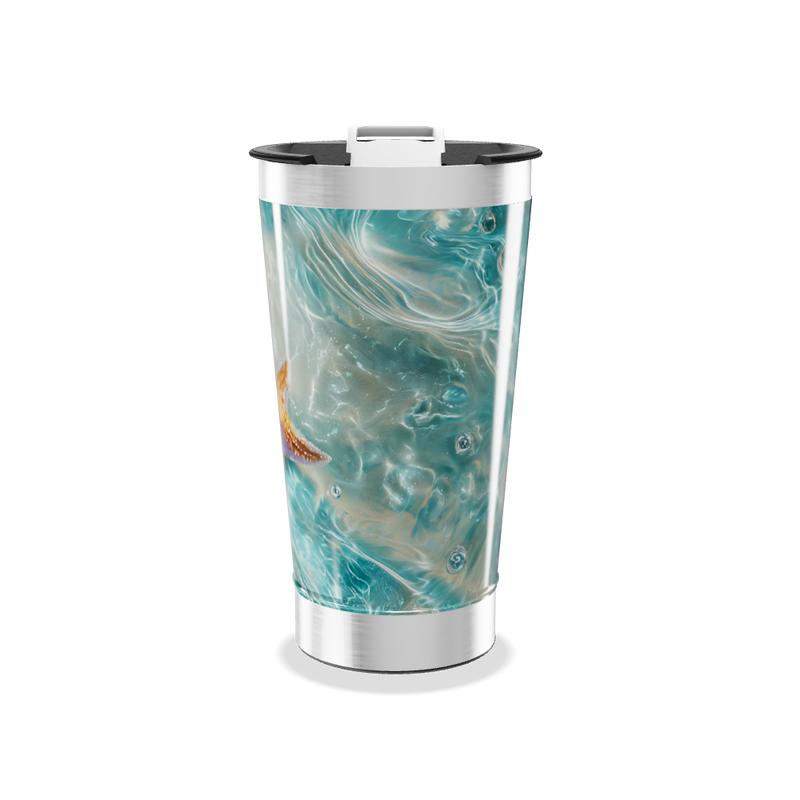 Copo Térmico - Azul Oceano Estampado