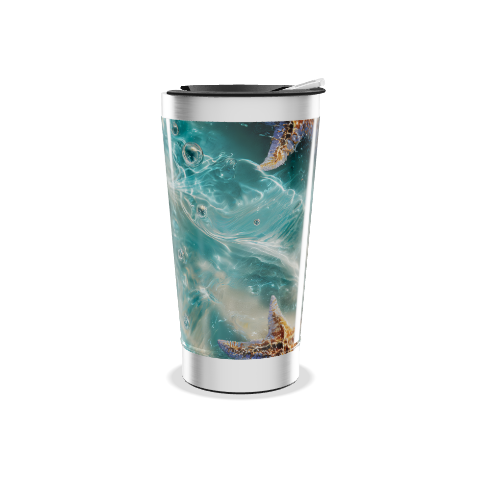 Copo Térmico - Azul Oceano Estampado