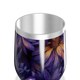Copo Térmico Slim - Flores Roxas Aço Inox
