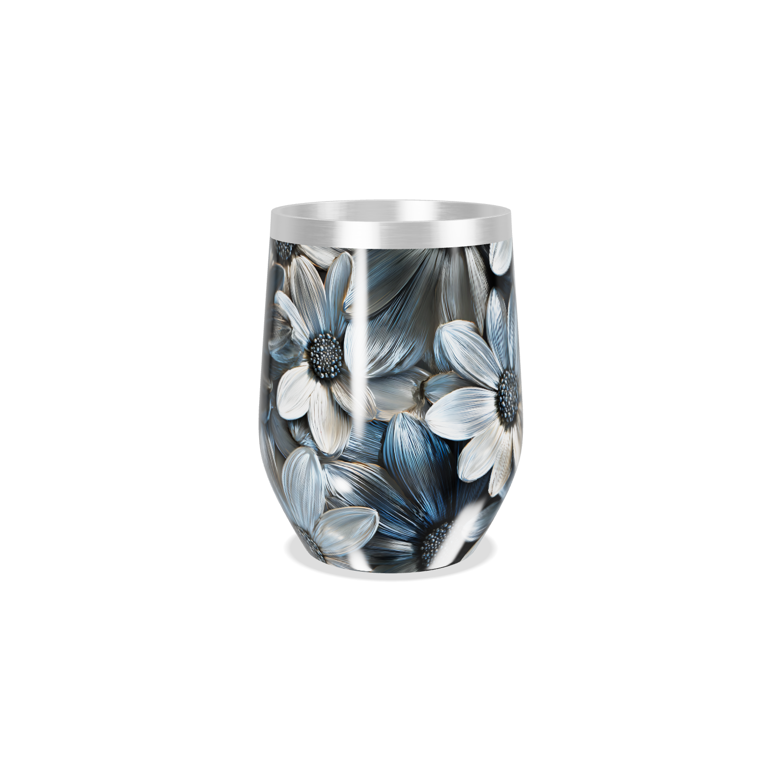 Copo Térmico Slim - Flores Aço Inox