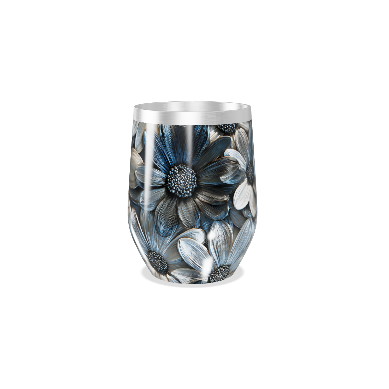 Copo Térmico Slim - Flores Aço Inox