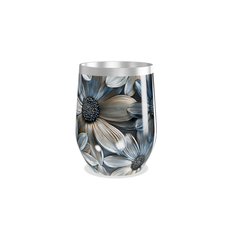 Copo Térmico Slim - Flores Aço Inox