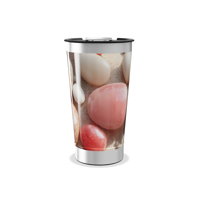 Copo Térmico - Estampa Pedras Coloridas