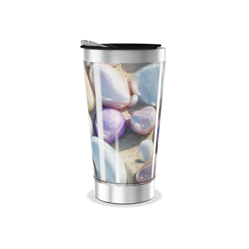 Copo Térmico - Pedras Coloridas Aço Inox