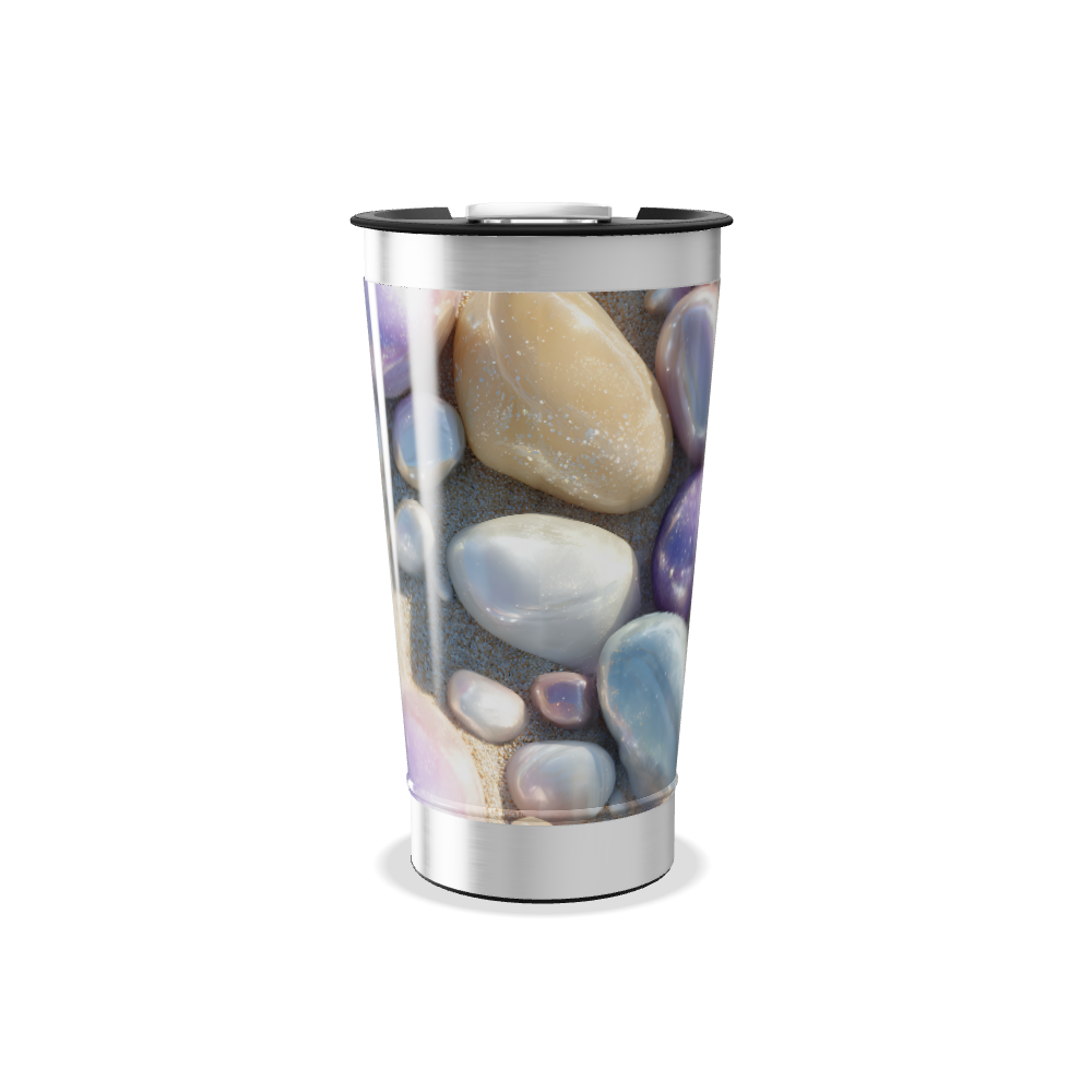 Copo Térmico - Pedras Coloridas Aço Inox