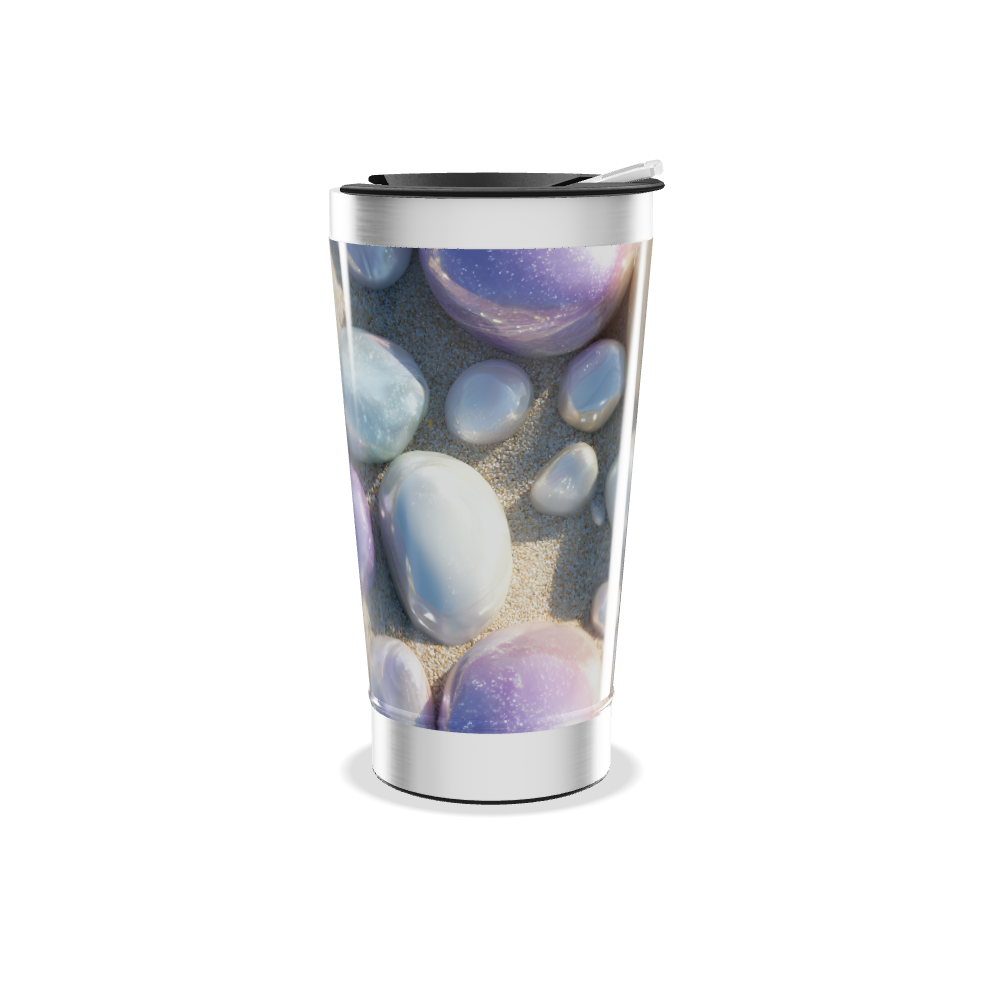 Copo Térmico - Pedras Coloridas Aço Inox