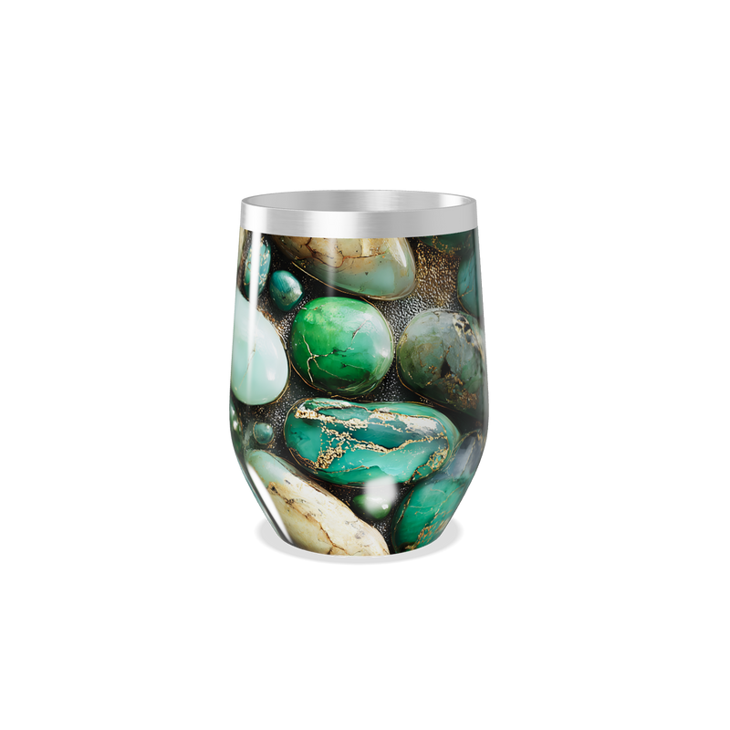 Copo Térmico Slim - Pedras Verdes