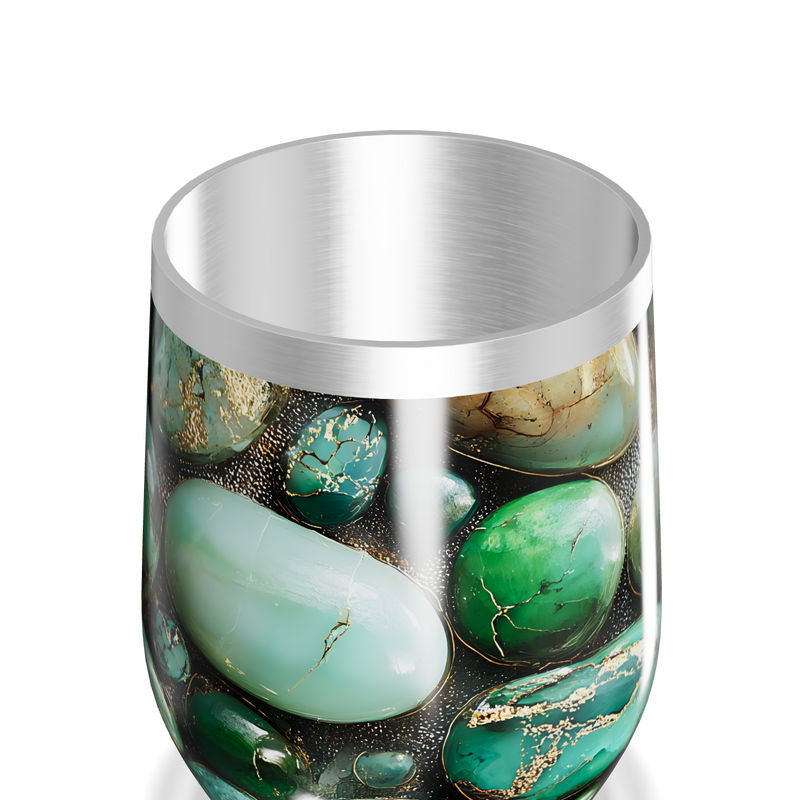 Copo Térmico Slim - Pedras Verdes