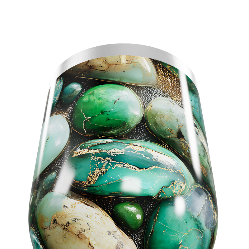 Copo Térmico Slim - Pedras Verdes