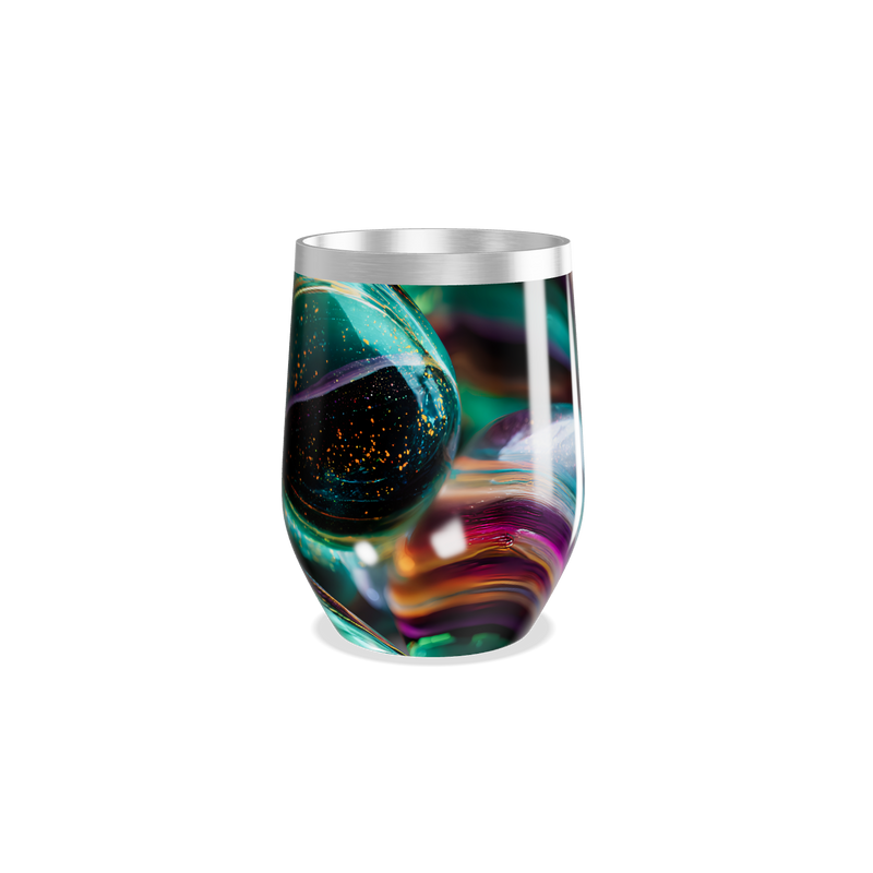 Copo Térmico Slim - Estampa Abstrata Colorida