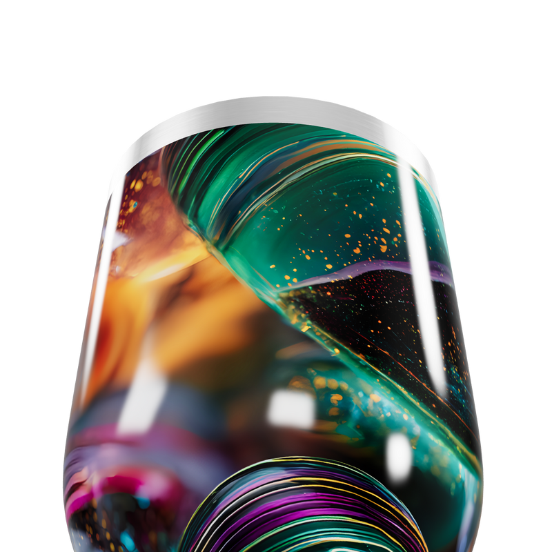 Copo Térmico Slim - Estampa Abstrata Colorida