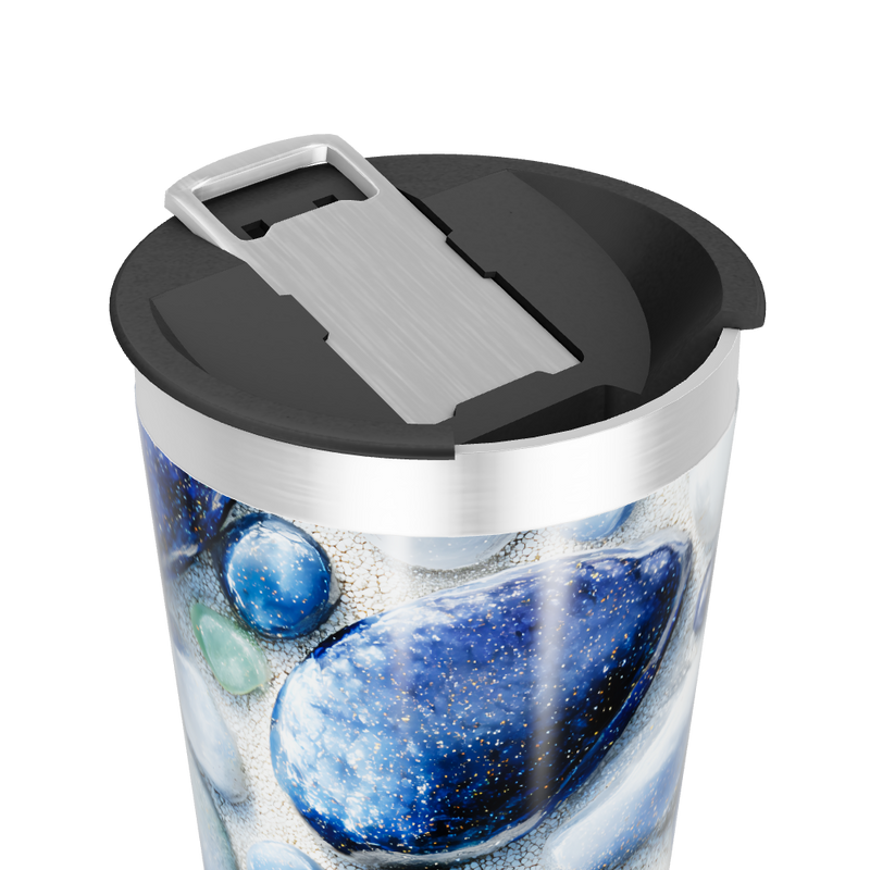 Copo Térmico - Estampa Pedras Azul