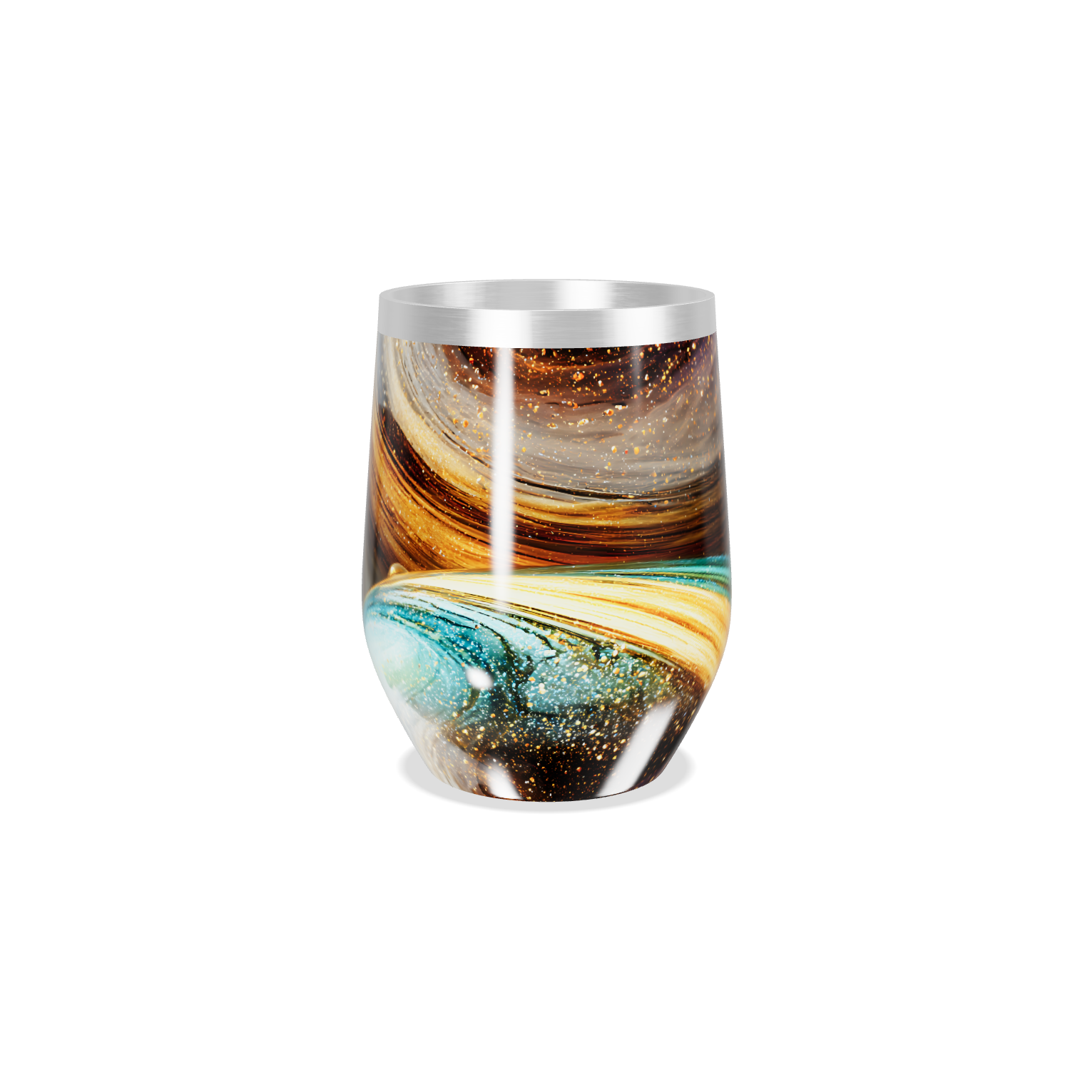 Copo Térmico Slim - Estampa Galáxia Colorida