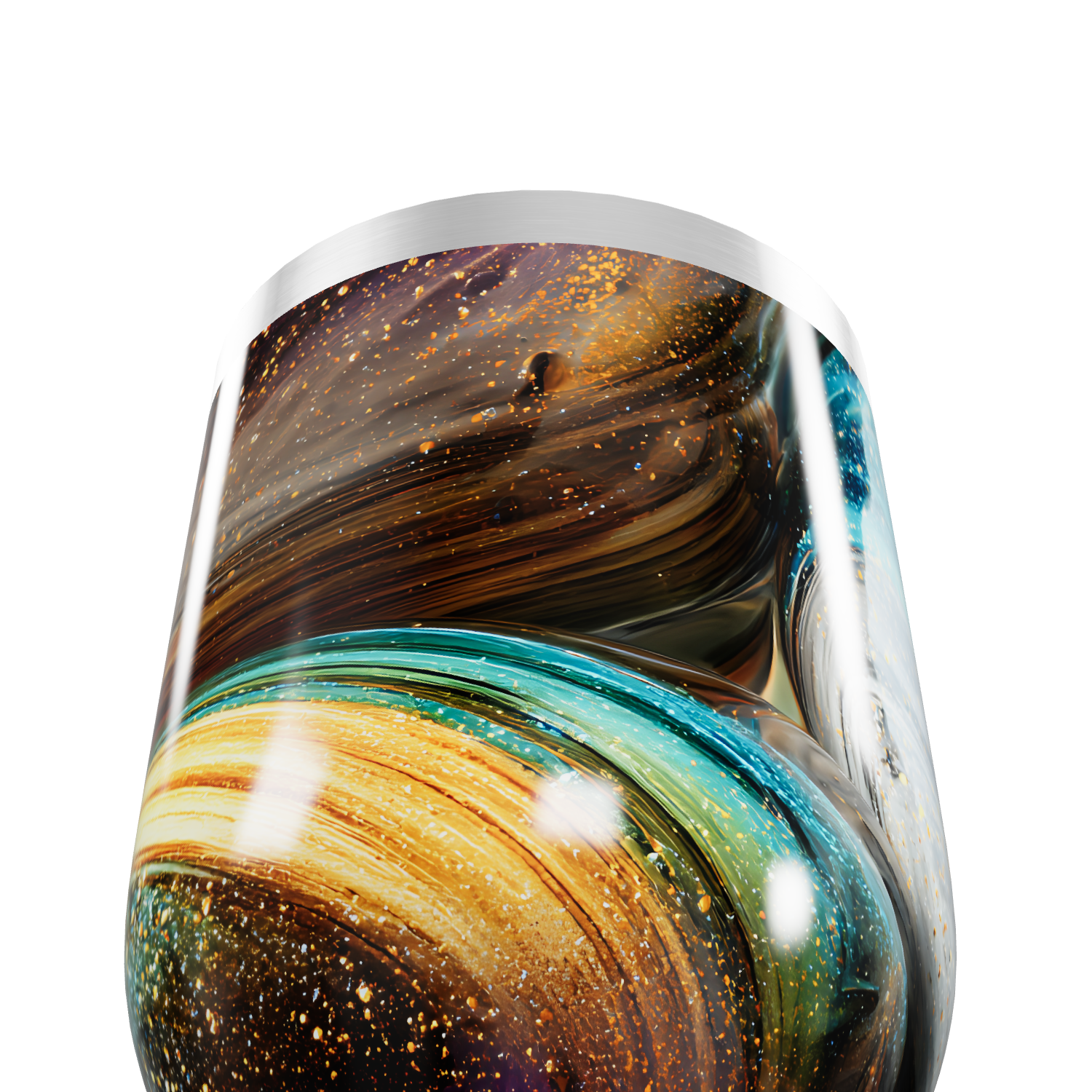 Copo Térmico Slim - Estampa Galáxia Colorida