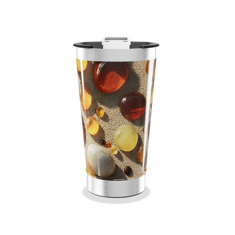 Copo Térmico - Estampa Pedras Coloridas