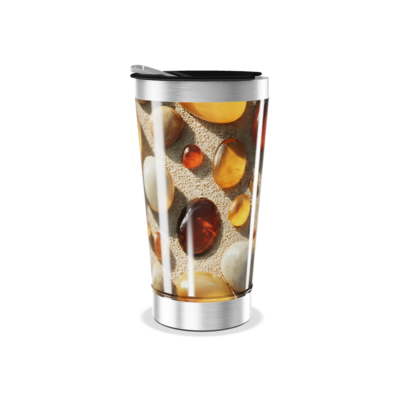 Copo Térmico - Estampa Pedras Coloridas