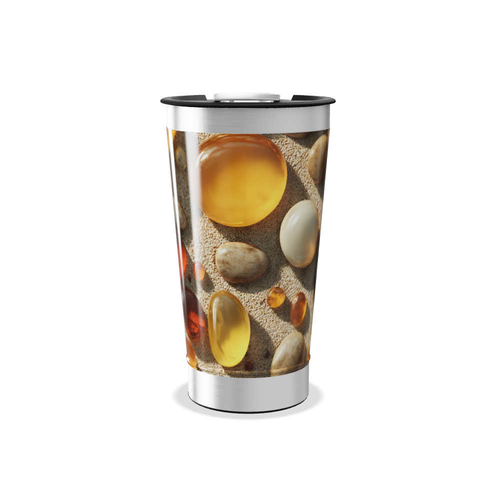 Copo Térmico - Estampa Pedras Coloridas