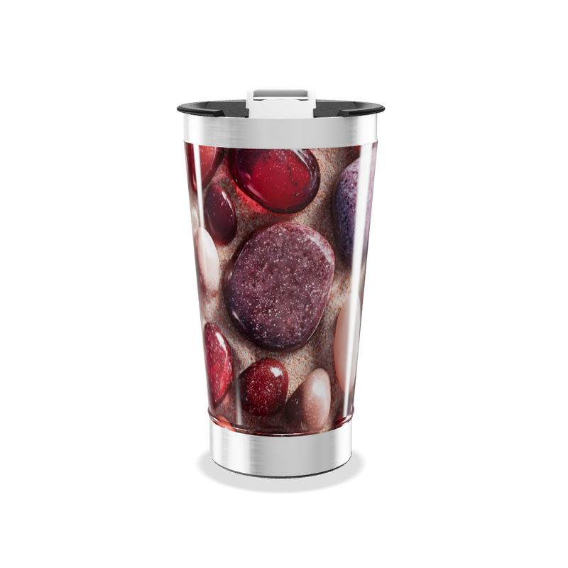 Copo Térmico - Estampa Pedras Coloridas