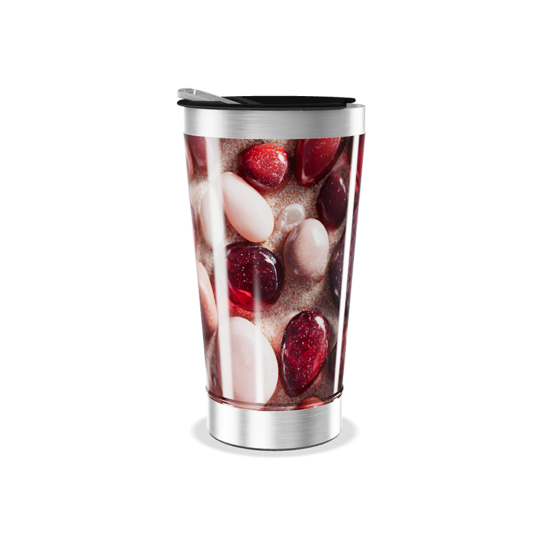 Copo Térmico - Estampa Pedras Coloridas