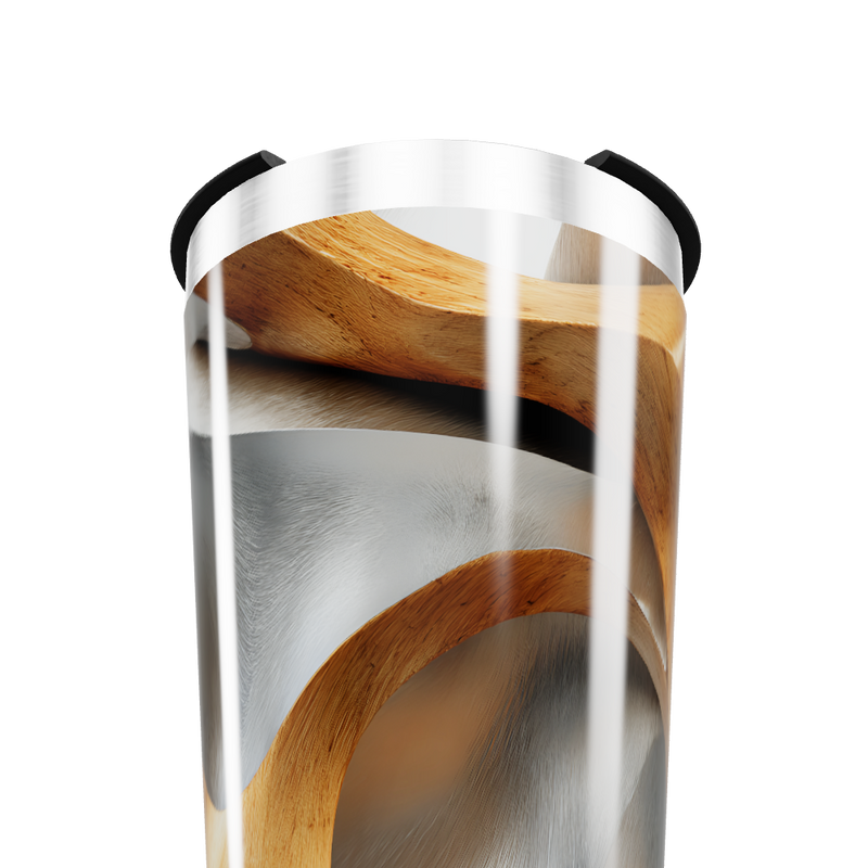 Copo Térmico - Madeira e Metal Inox