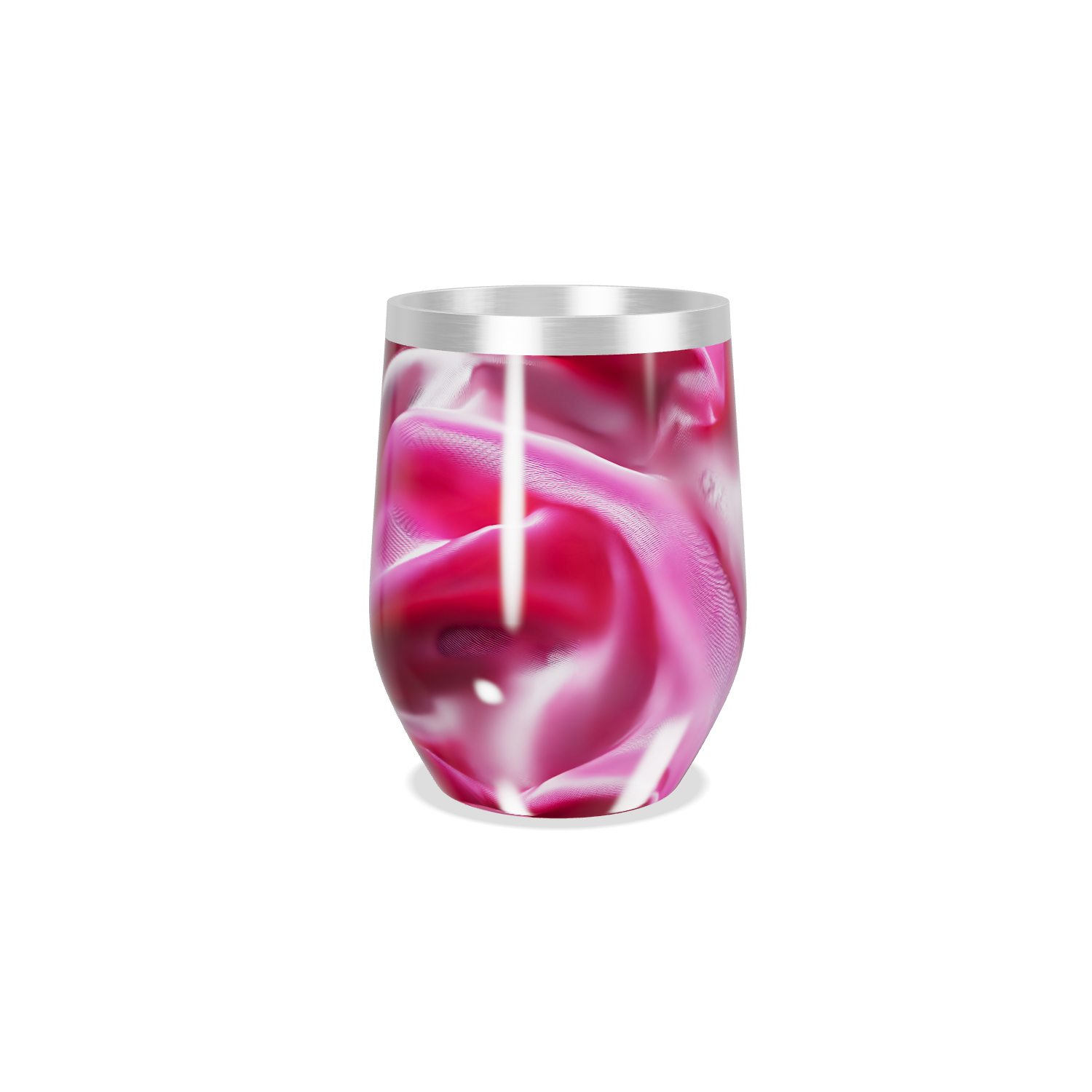 Copo Térmico Slim - Estampa Rosa Metalizado