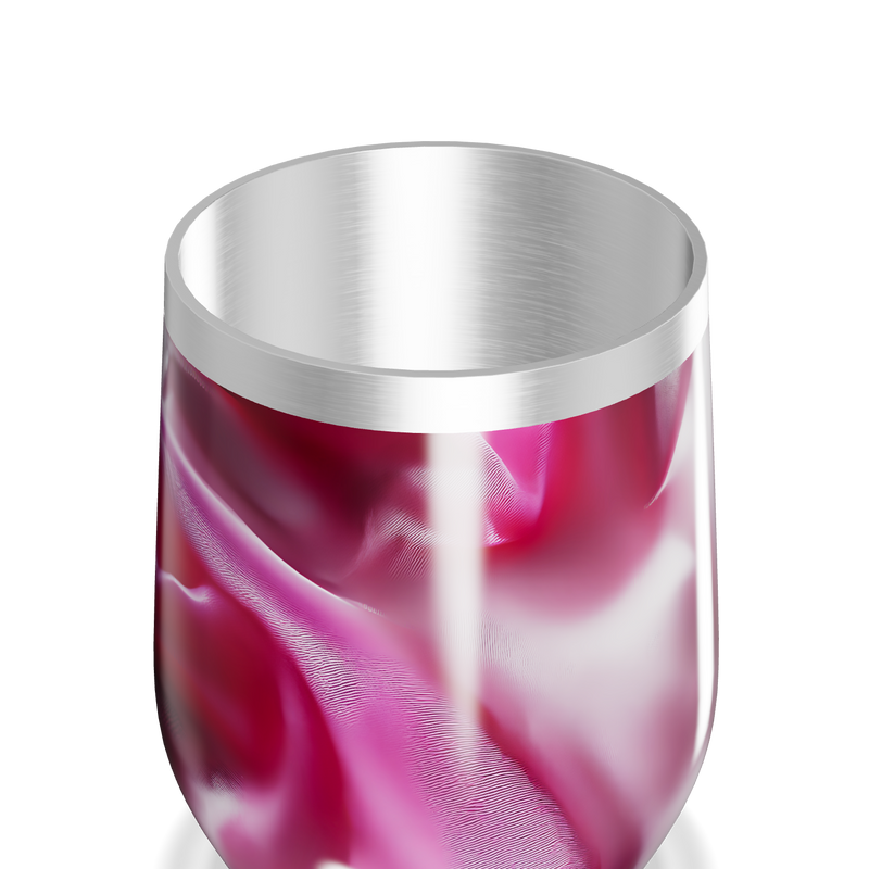 Copo Térmico Slim - Estampa Rosa Metalizado