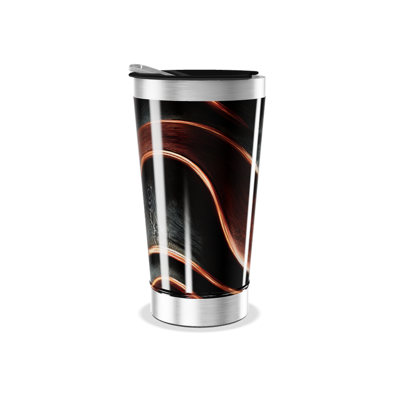 Copo Térmico - Design Abstrato Colorido