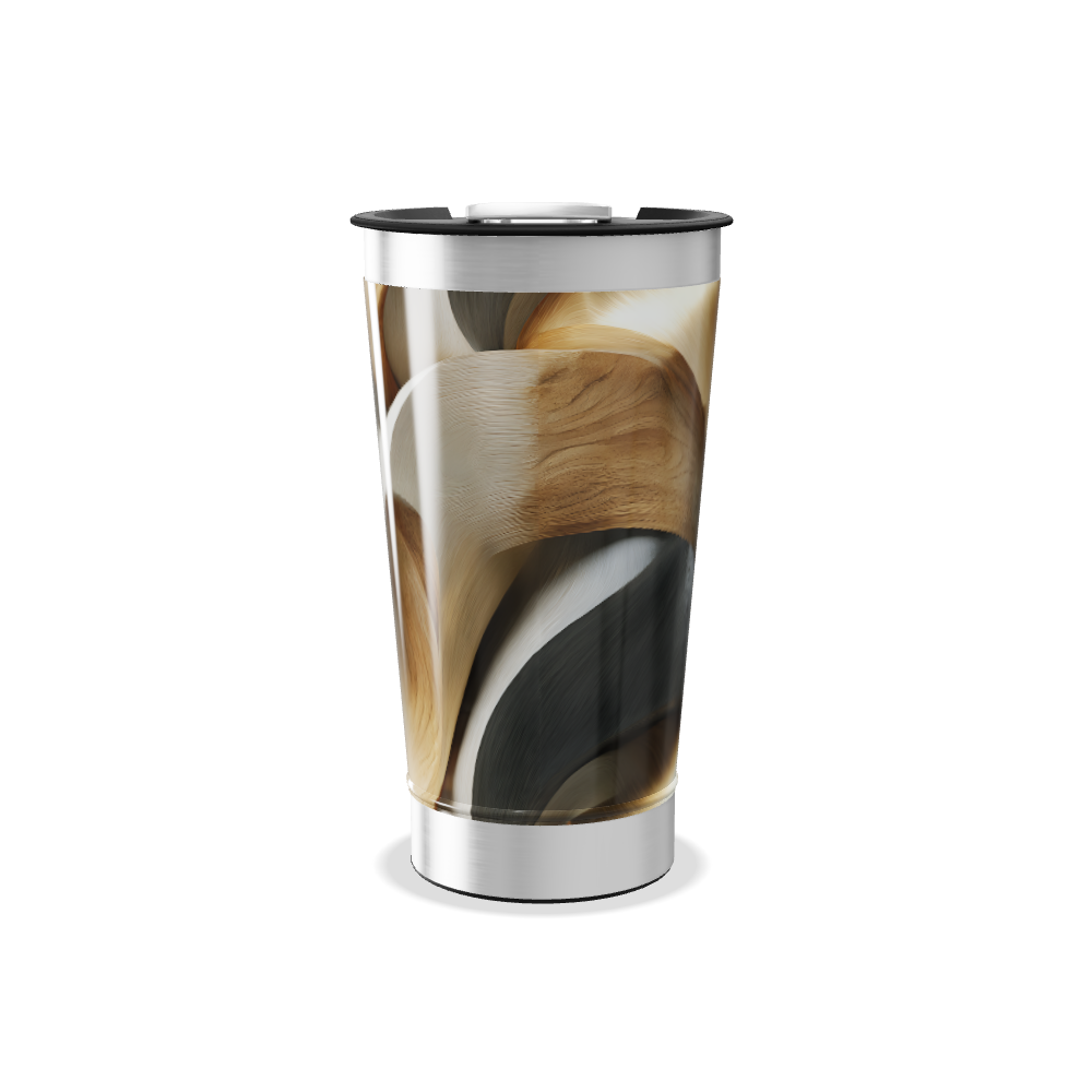 Copo Térmico - Aço Inox Estampa Abstrata