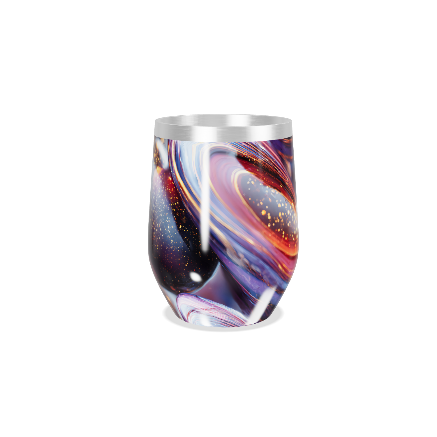 Copo Térmico Slim - Estampa Abstrata Colorida