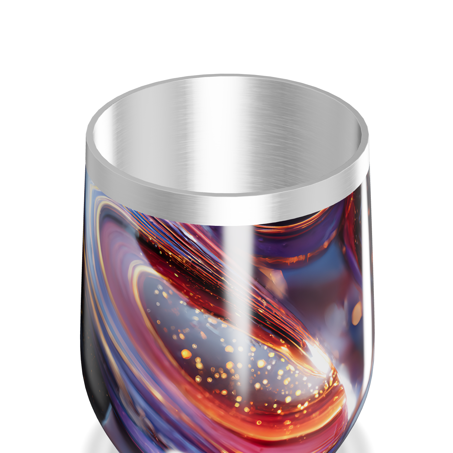 Copo Térmico Slim - Estampa Abstrata Colorida